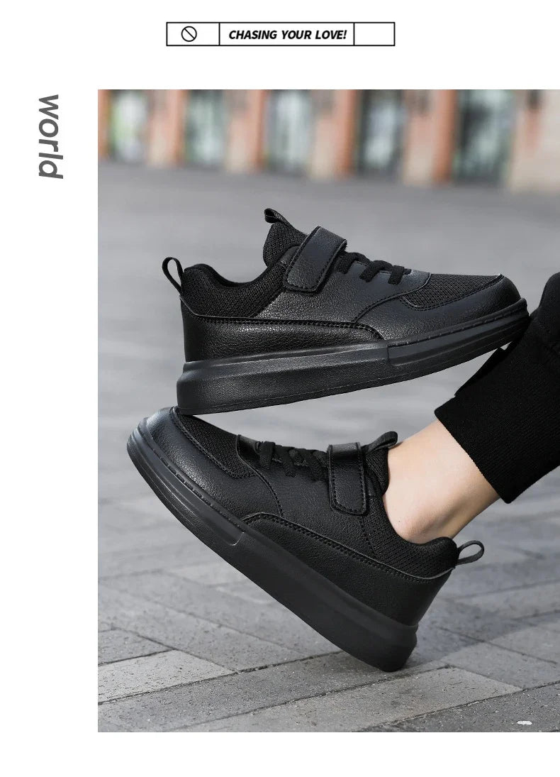 Children's Sneakers Kids Fashion Design White Non-slip Casual Shoes for Boys Girls Hook Breathable Sneakers Toddler Outdoor Shoe