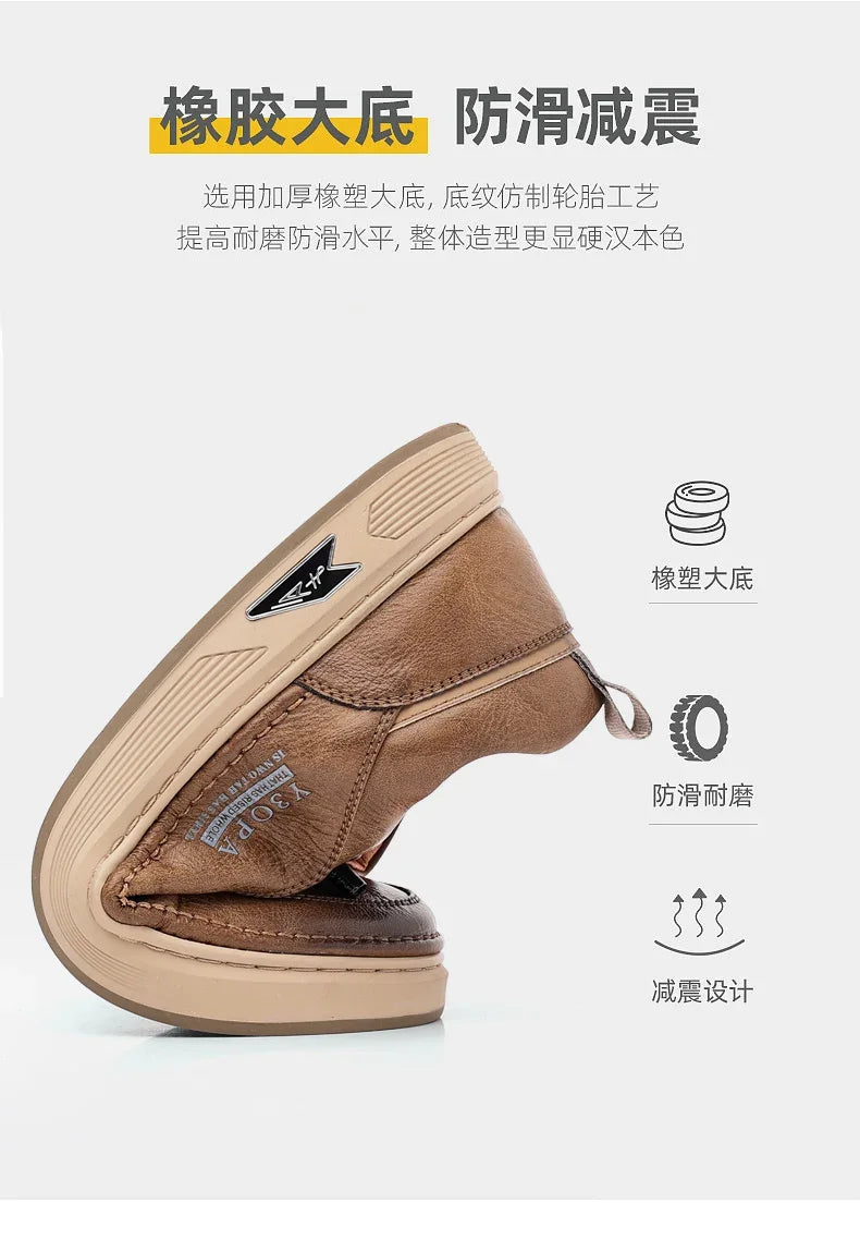 Luxury Casual Business Tennis Loafers Sneakers Moccasins Social Outdoor Fashion Shoes For Men  Men's Genuine Leather Shoes