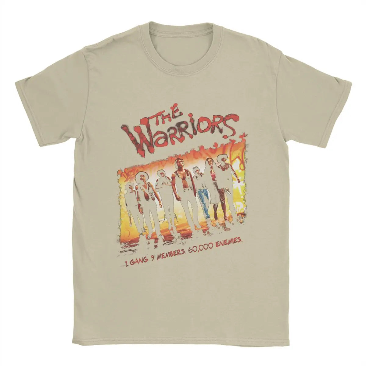 Novelty The Warriors One Gang T-Shirt for Men Crewneck Pure Cotton T Shirts Short Sleeve Tees Graphic Tops