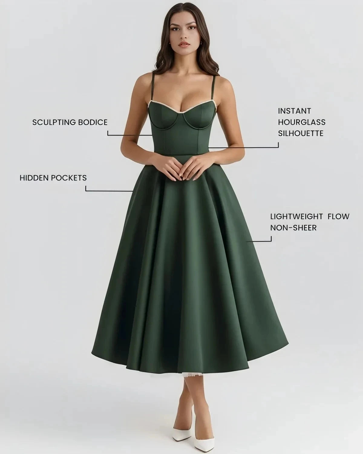 2026 Spring/summer High End Satin Strapless Heavy Industry French Waist Strap Sexy Hot Girl Medium Long Dress Women Elegant