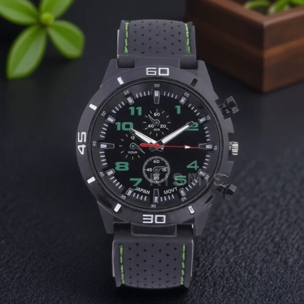 Fashion Men Quartz Watch Business Style Leather Strap Wristwatch 4 Colors Available Stylish Timepiece