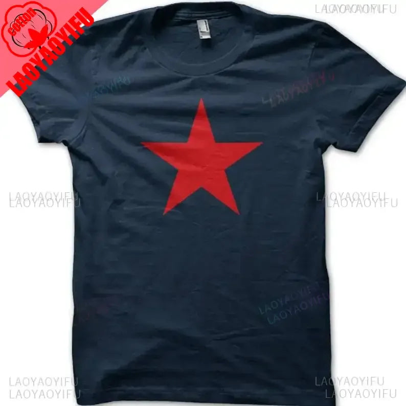 Red Star Soviet Che Guevara Revolution CCCP USSR RETRO Graphic T Shirts Woman Man Vintage Style T-shirt High Quality Cotton Tops