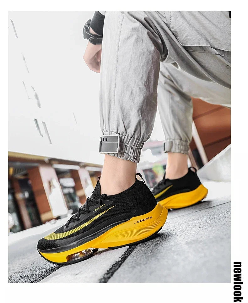Men Running Shoes Air Cushion Breathable Training Lightweight Shoes Sneakers Marathon Women Comfortable Athletic Sports Shoes
