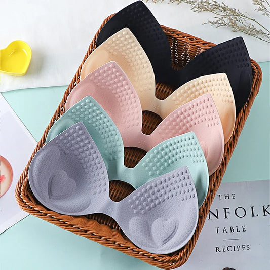 2026 New 1Pair Women Summer Swimsuit Padding Inserts Sponge Foam Bra Pads Chest Cup Breast Bra Bikini Insert Chest Pad