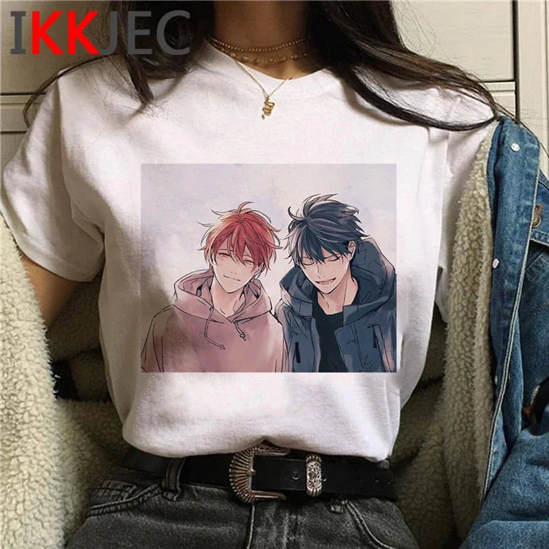 Given T Shirt Anime Sleeve Yaoi Bl Given Given Yaoi Given Anime T-shirt Given Manga Music Mafuyu Tshirt Men Harajuku Tees Male