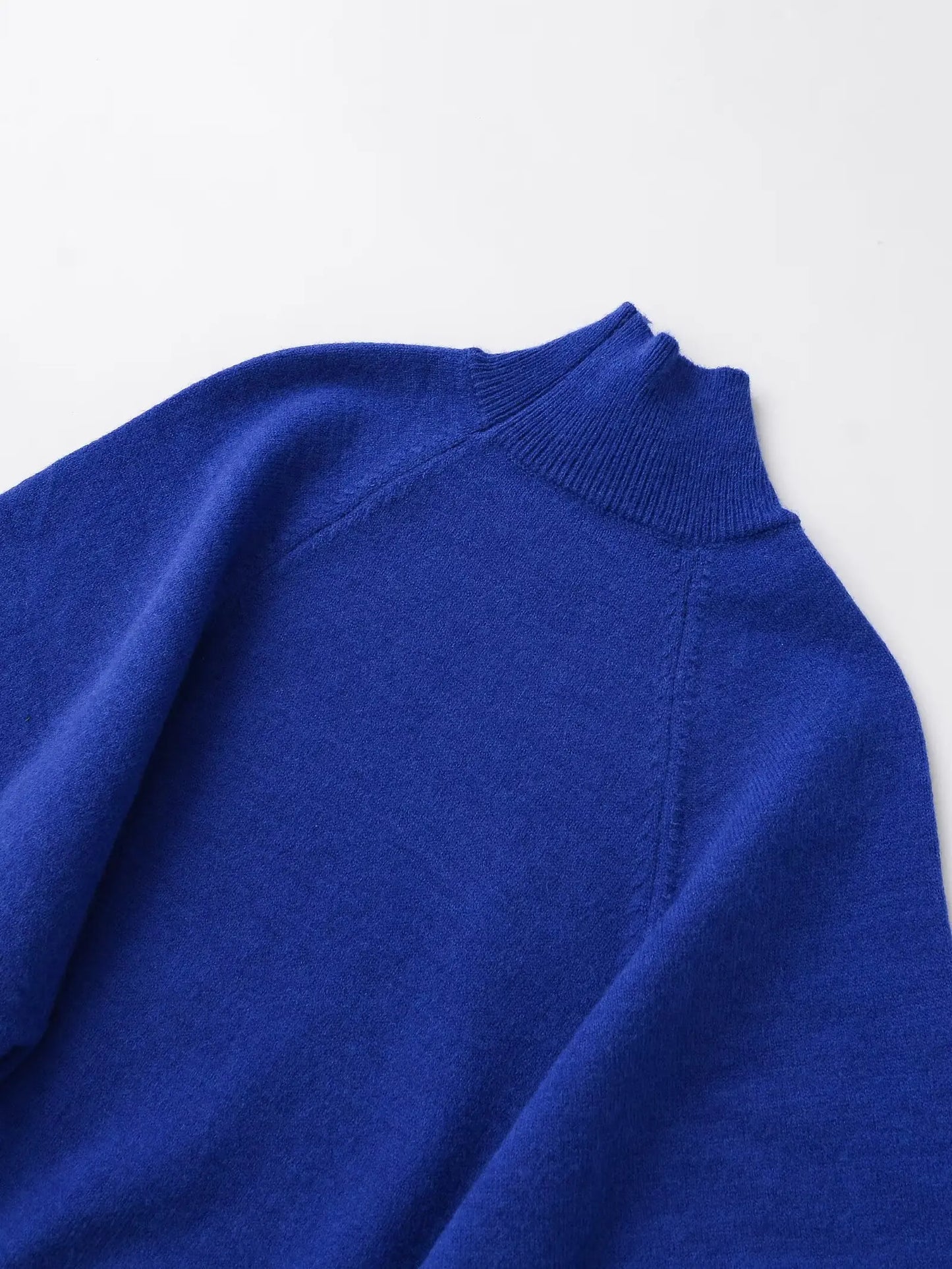 NLZGMSJ Casual Knitted Women Loose Sweater Autumn Long Sleeve Half High Collar Oversize Pullovers Female Warm Sweater Y2K
