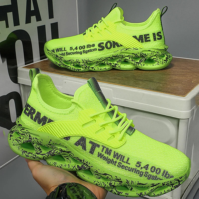Men’s Sneakers Comfortable Breathable Platform Shoes Man Running Shoes Breathable Comfortable Fashion Walking Sneakers