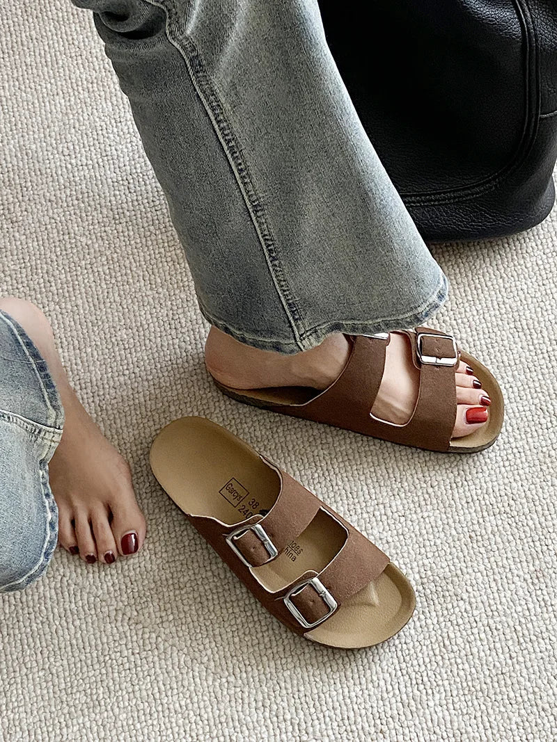 Fashionable modern men's and women's sandals are comfortable and versatile for summer, beach, and outdoor use