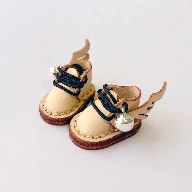 OB11 Doll Shoes Fashion Cowhide Boots Shoes for GSC, YMY, Obitsu 11, 1/12bjd Doll Accessories