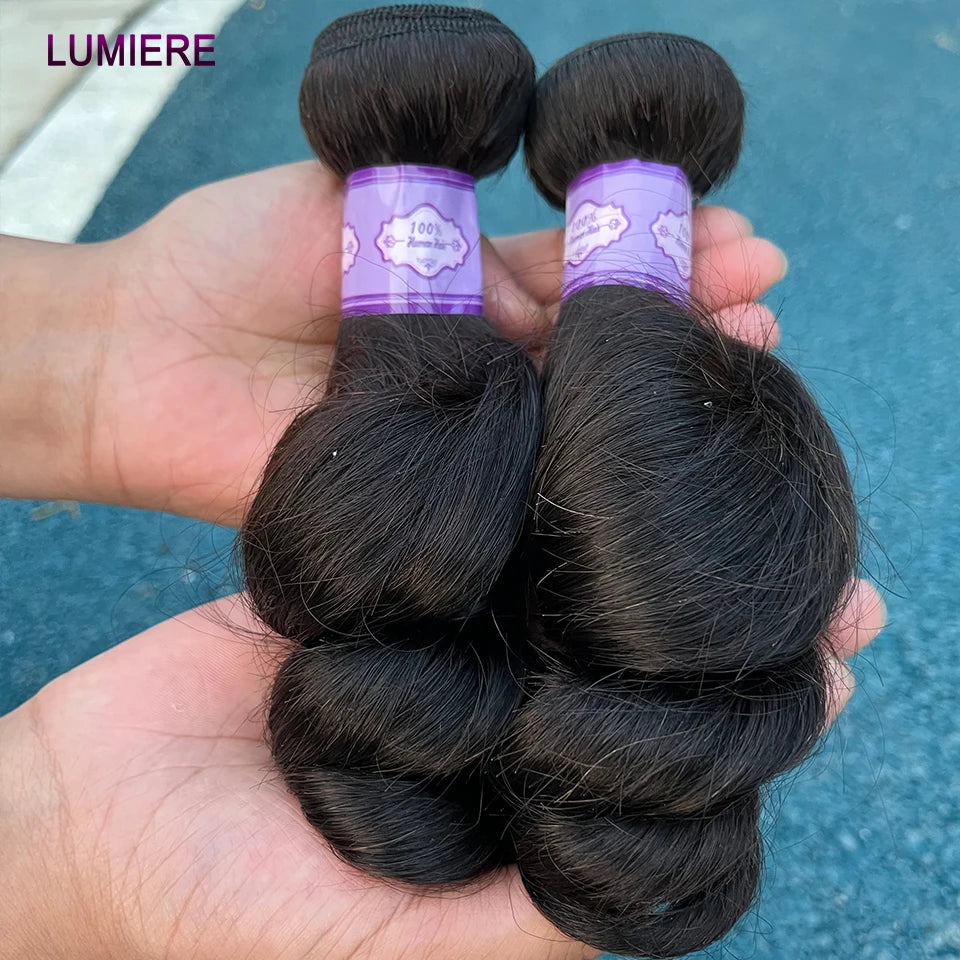 8-40 Inchs Loose Wave Bundles Brazilian Human Hair Weave Bundles 1/3/4 Bundles Deal Top Quality Human Hair Extensions Wholeasle
