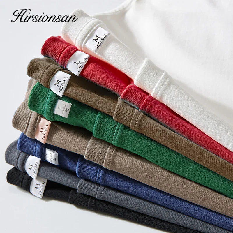 Hirsionsan 100% Cotton Pink Print T Shirt Women 2024 Summer New Basic Vintage Tee Casual Loose Chic O Neck Female Couple Tops