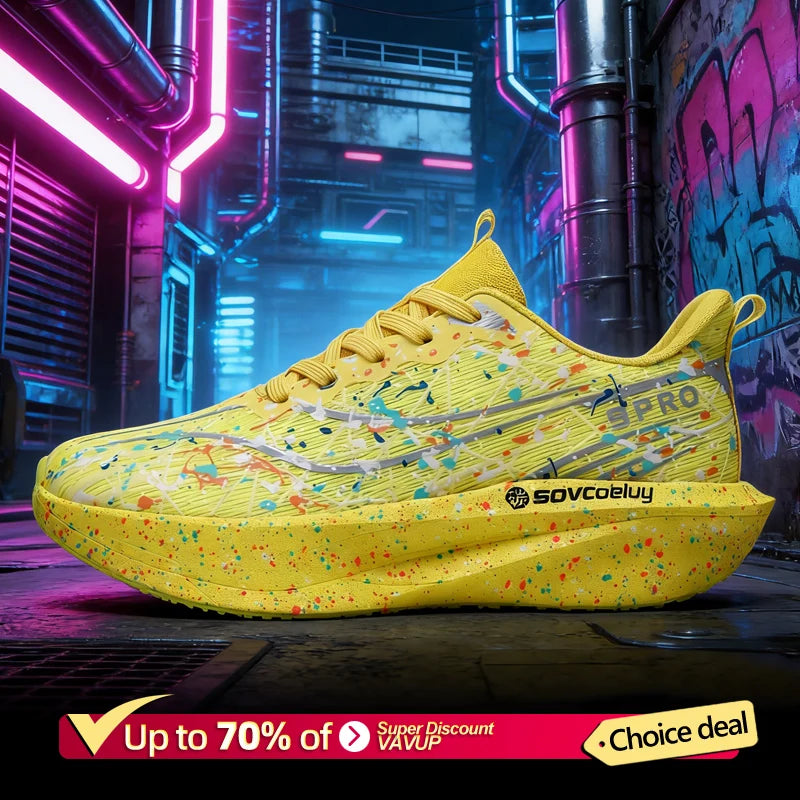 Marathon Men Running Shoes Carbon Board Speciality Sports Breathable Lightweight Women's Comfortable Chunta Athletic Sneakers