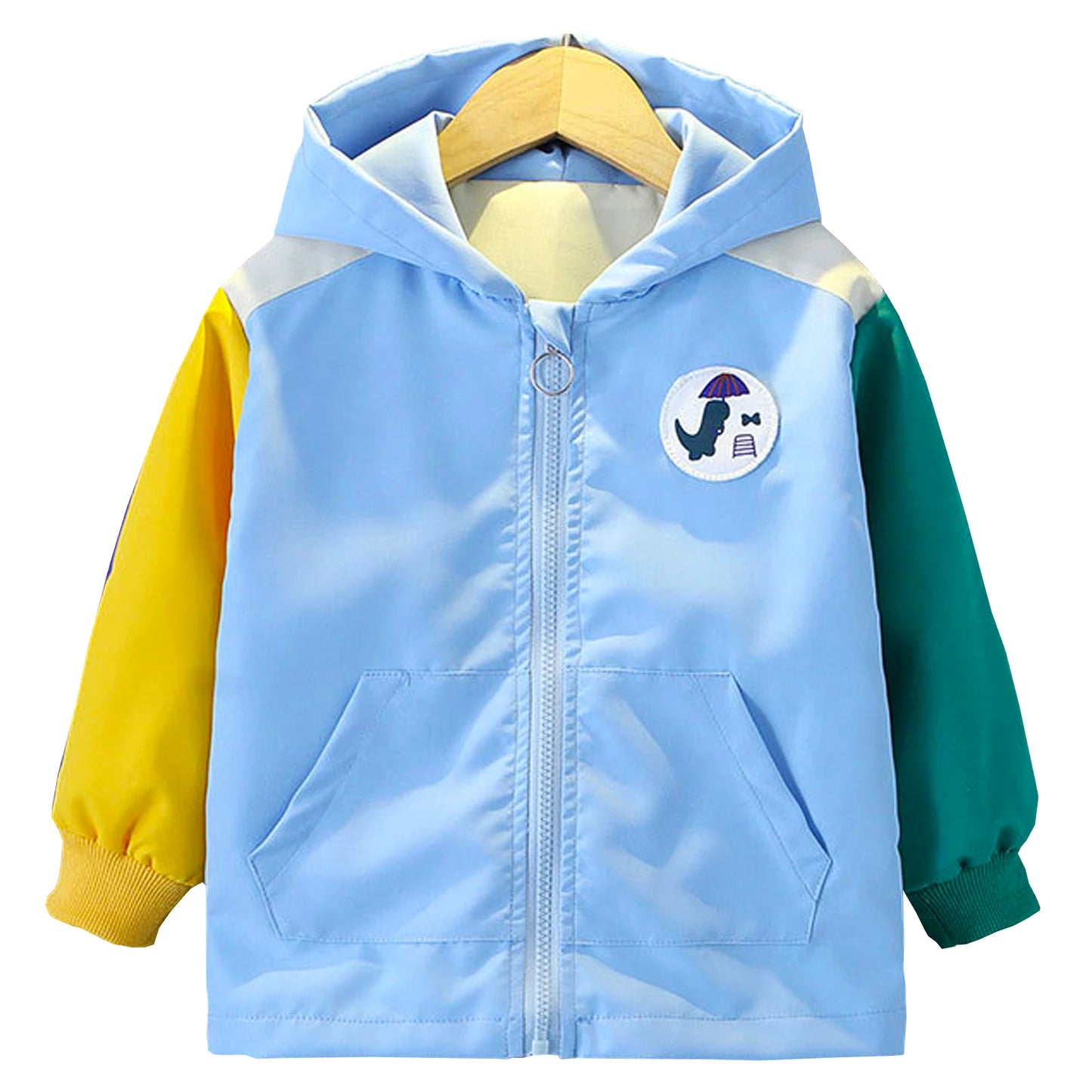 Casual Children's Jacket,Patchwork Long Sleeve Boys Spring Coat,Cartoon Toddler Kids Outerwear,Casual Outdoor School Outfits