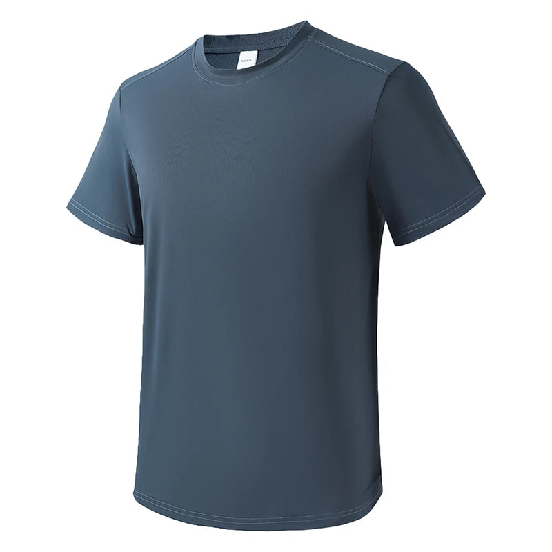LNGXO Sports T-Shirt Man Trekking Hiking Climbing Running Sports Short Sleeve Tee Stretch Quick Dry T-Shirt Gym Sportswear