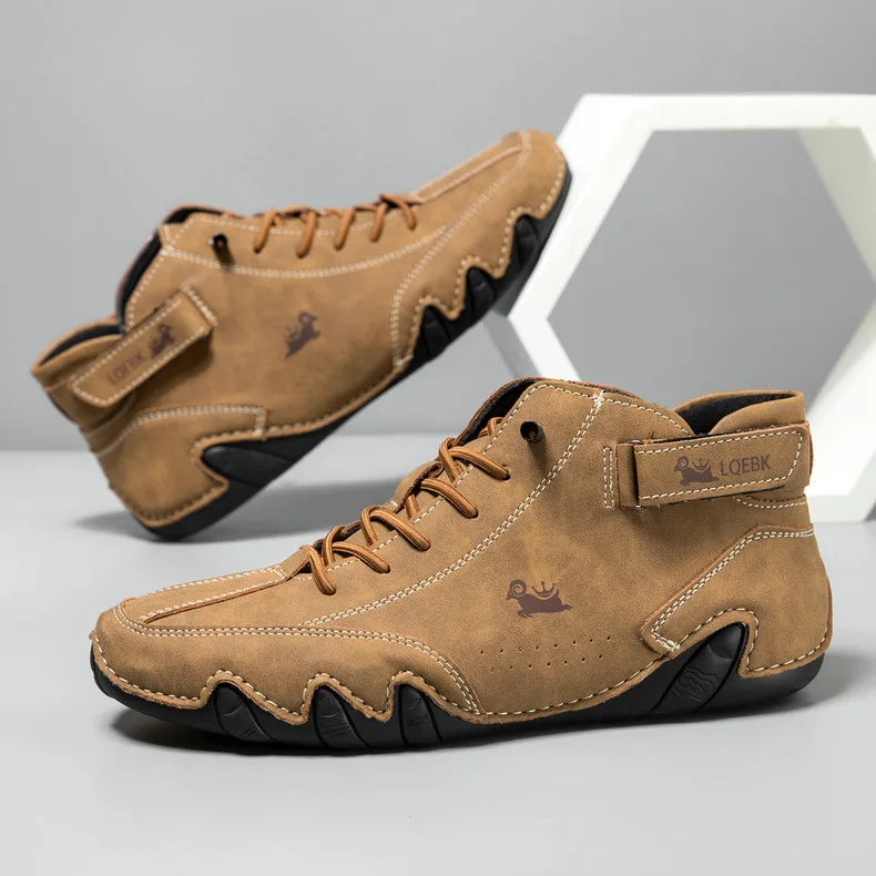 LDECK Leather Casual Shoes Sneakers for Men Fashion Outdoor Walking Loafers Shoes Comfortable Footwear Luxury Man Boots 2025 New