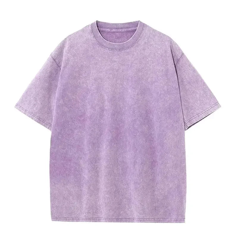 230GSM 100% Combed Cotton T Shirt for Women Men Washed T-Shirt Oversized Tshirt Casual Top Tee Shirt Luxury Male Clothing