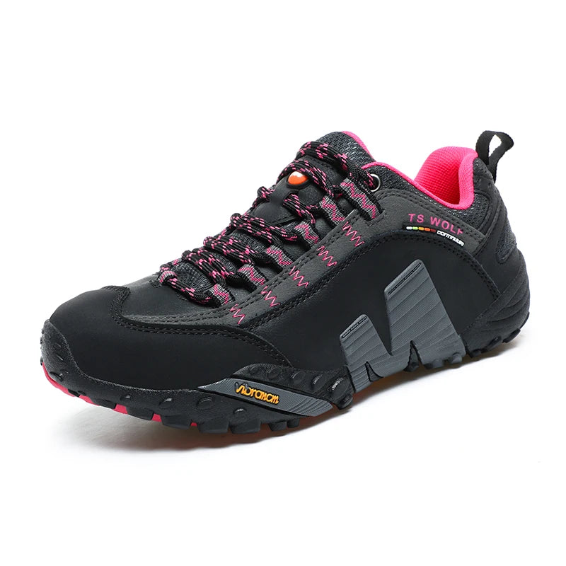 Outdoor Lover Trekking Shoes Men Waterproof Hiking Shoes Mountain Boots Genuine Leather Woodland Hunting Tactical Shoes