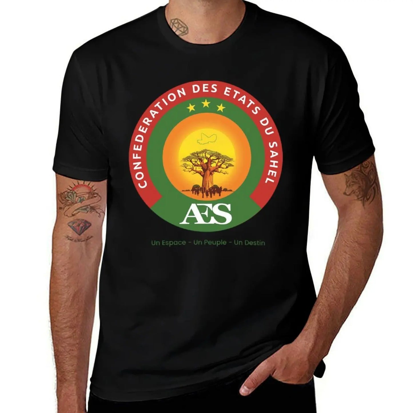 African Sun Rising T-Shirt funny meme t-shirts rapper graphic tees shirts graphic oversized mens graphic t-shirts anime
