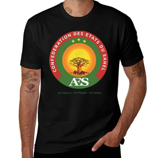 African Sun Rising T-Shirt funny meme t-shirts rapper graphic tees shirts graphic oversized mens graphic t-shirts anime