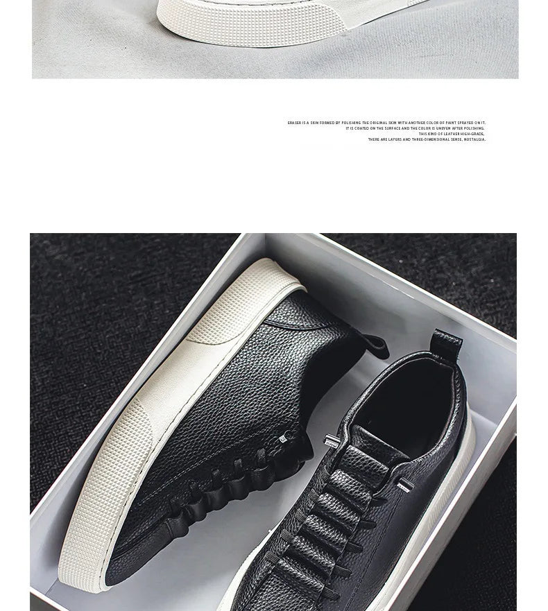 White Sneakers for Men  Fashion Casual Lace Up Round Toe Flat mens Running Sport Shoes Zapatillas Deportivas Hombre 2024