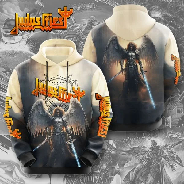Hot Rock Judas Priest Band 3d Print Hoodie Men Women Fashion Hip Hop Hoodie Sweatshirt Women Sweats Men Clothes Unisex Tracksuit