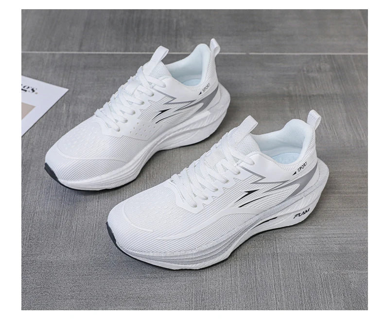 Men's Running Shoes Breathable Lightweight Non-slip Marathon Sneakers Outdoor Comfortable Athletic Walking Casual Trainers