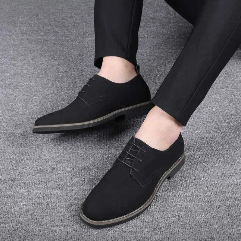 Summer Mens Dress Shoes Suede Man Oxford Shoes Large Sizes Flats Classic Men Sneakers Comfortable 2025 New Zapatillas De Deporte