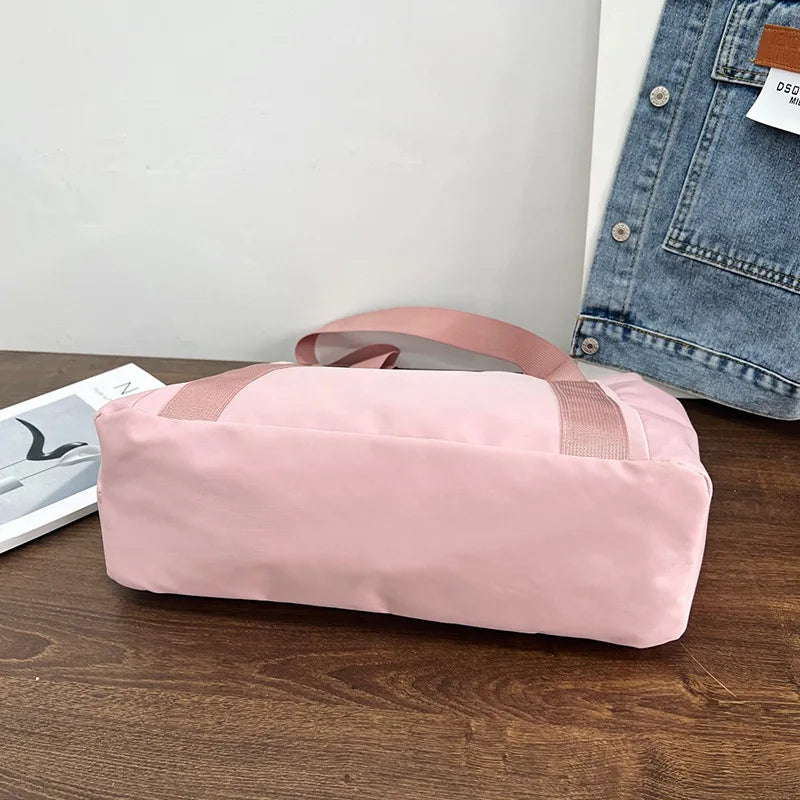 2024 New Handbags Casual Shopping Bags for Women Soft Canvas Big Capacity Tote Bag Messenger Big Mummy Shoulder Bag Ladies