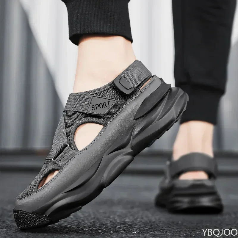 Men's summer outdoor sports anti slip wear-resistant sandals comfortable anti slip thick sole lightweight outdoor hiking shoes