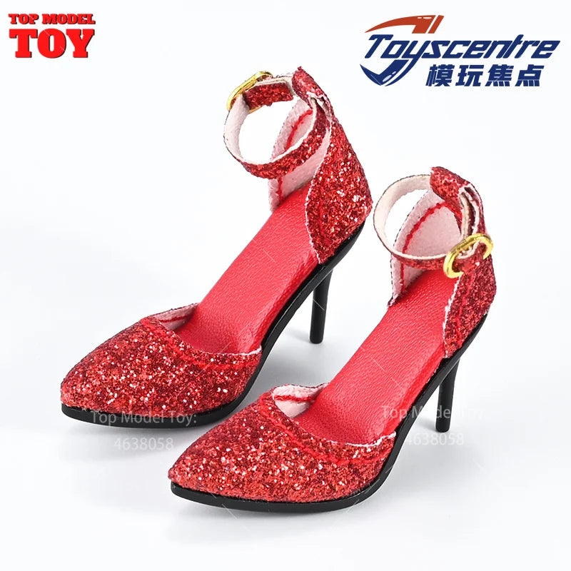 Toyscentre TCT-029 TCT-020 1/6 Female High Heels Boots Hollow Shoes Model TCT-003 4 5 6 7 8 9Fit 12'' Soldier Action Figure Body