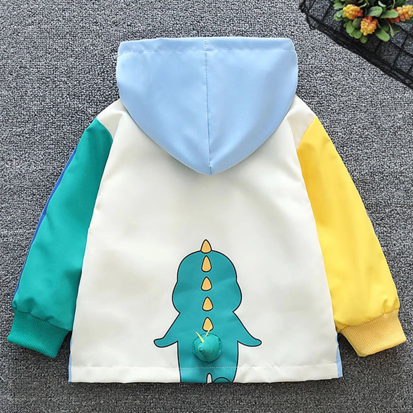 Casual Children's Jacket,Patchwork Long Sleeve Boys Spring Coat,Cartoon Toddler Kids Outerwear,Casual Outdoor School Outfits