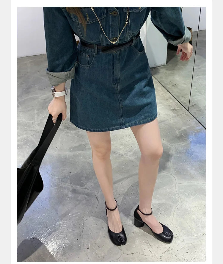 Brand Designer Tabi ninja high heels shoes woman ankle strap silver crack leather pumps split toe D'orsay mary janes shoes woman