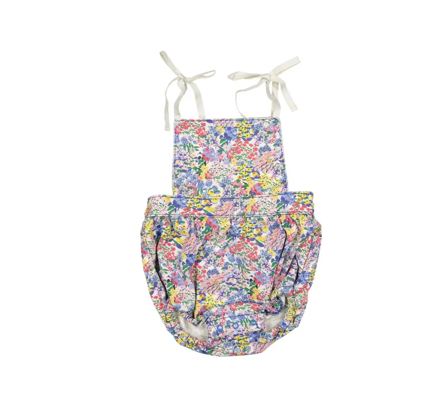 Baby Rompers Jumpers 2026 Summer Verbena Print Girl Dress Short Sleeve Tee and Short Set Sisters Skirt Clothing