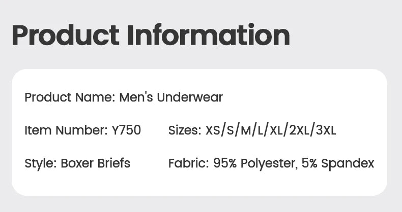 Men's underwear wholesale, European and American cross-border ice silk English size four-corner pants, large size underpants