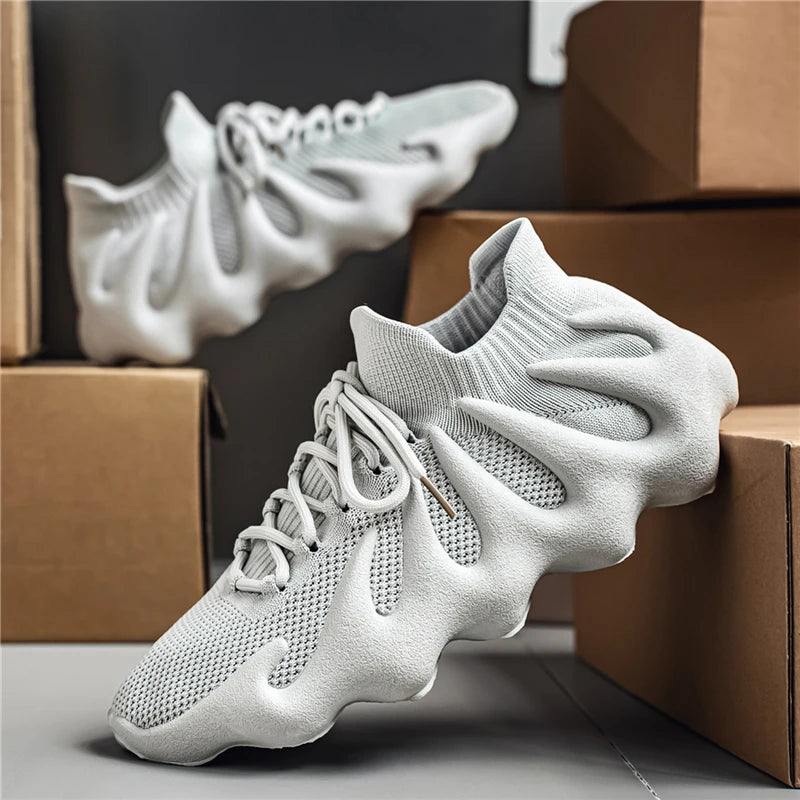Men Sports Running Jogging Shoes Summer Casual Sneakers Outdoor Breathable Mesh For Women Light Shock-absorption Black Tennis