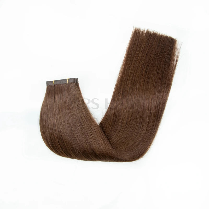 Long Flat Weft Invisible Tape Bundles Human Hair PU Skin Weft Hair Extension Injected Seamless & Glueless Tape On Hair Weft