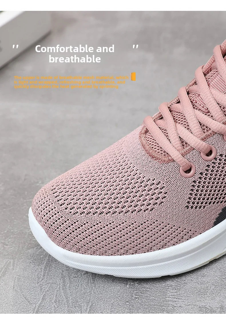 Women Casual Sport Shoes Breathable Lightweight Sneakers Outdoor Mesh Black Running Shoes Athletic Jogging Tenis Walking Shoes