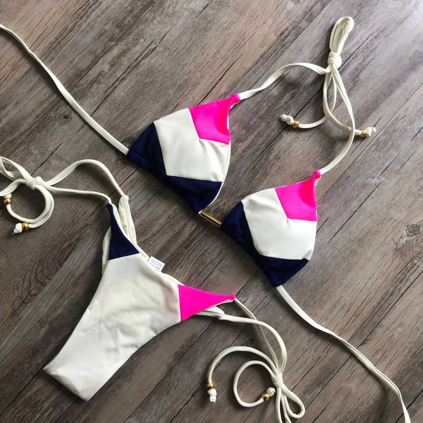 2023 Sexy Bikini Multicolor Swimsuit Women Swimwear Push Up Ribbed Bikini Set Brazilian Bathing Suit Beach Wear Bather Biquini