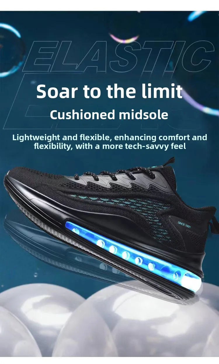 Men's Running Shoes Spring 2026 New Style Shock Absorption Air Cushion Sports Shoes Korean Version Heightening Fashion Casual...