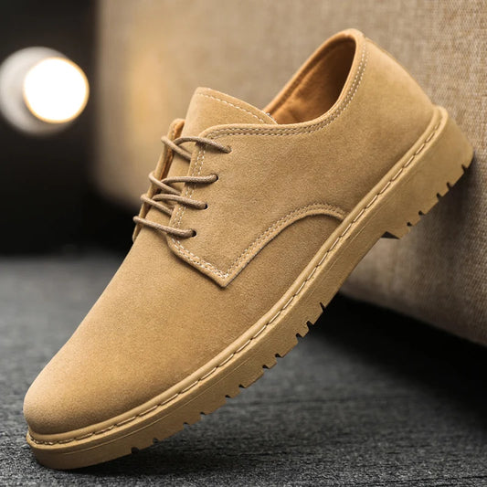 Luxury Brand Mens Casual Shoes Black Men Leather Shoes Fashion Lace Up Platform Work Shoes Wedding Formal Dress Oxfords Shoes