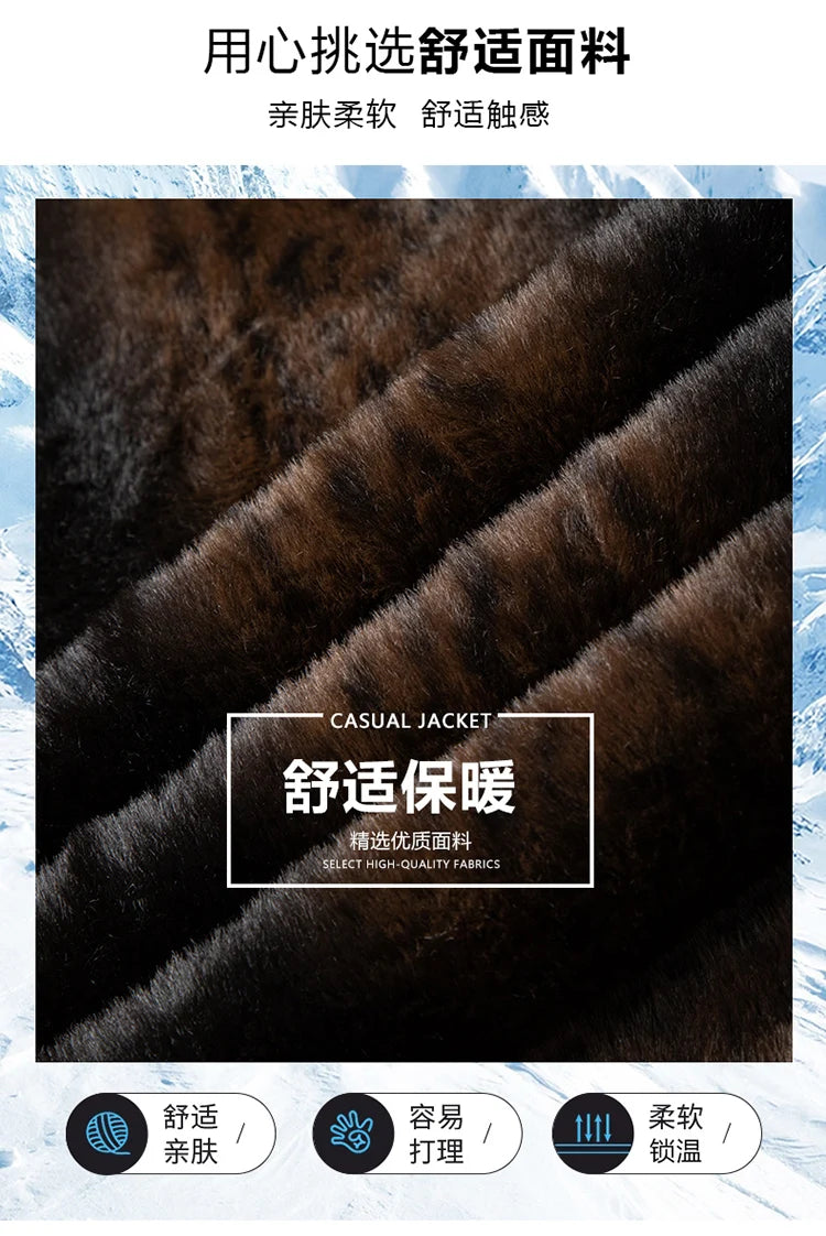 2026 Men Woolen Coats Men's business Casual Trench Coat Winter Coat with wool inner Man Autumn and Winter Wool Coat for Men