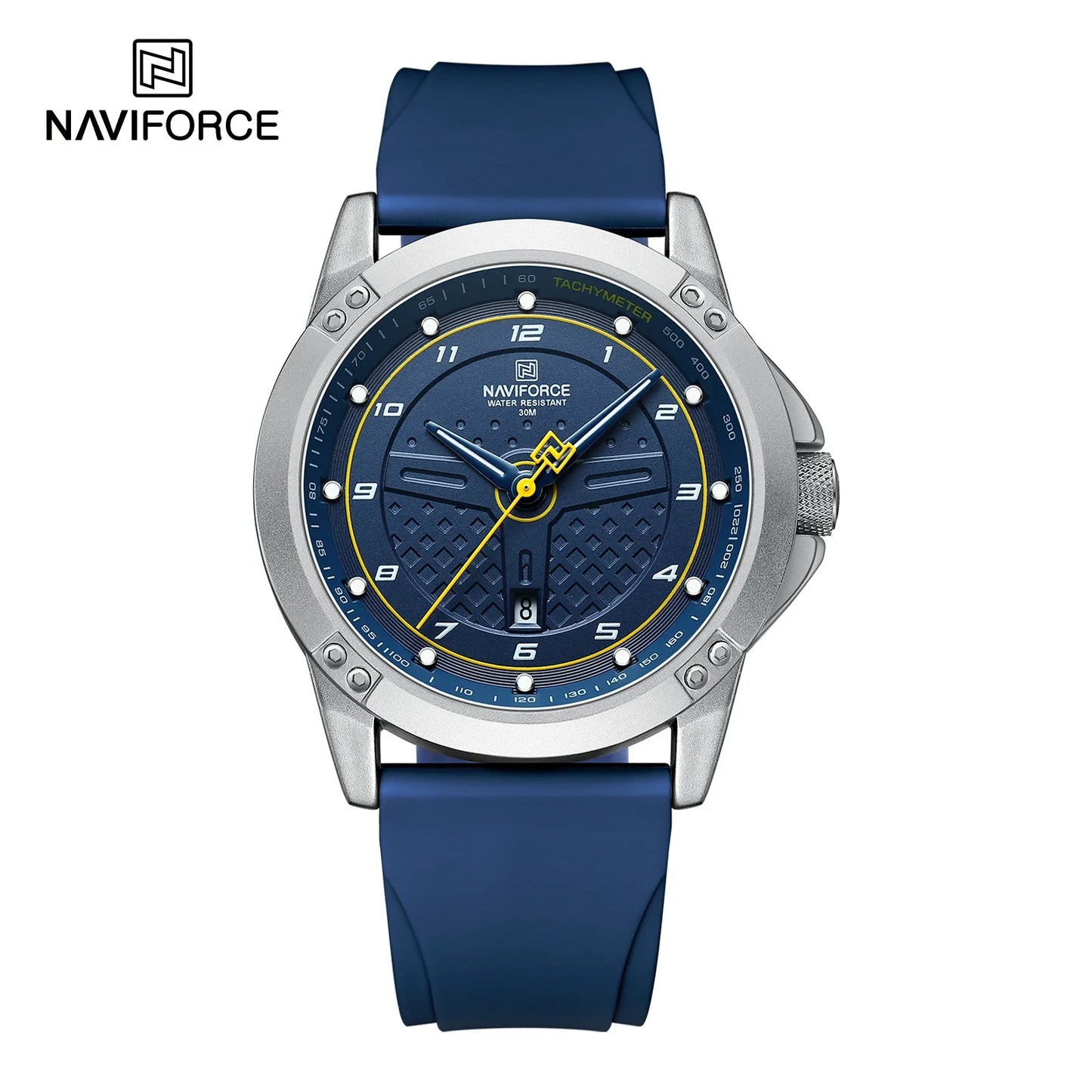 NAVIFORCE Trend Quartz Wristwatch Fashion Waterproof Men's Watches Sport Silicone Strap Male Luminous Clock Relogio Masculino
