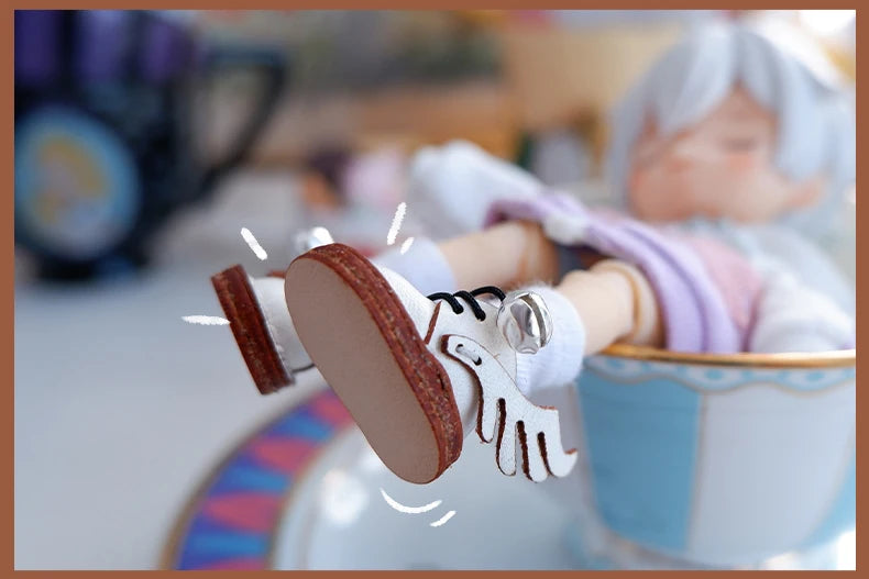 OB11 Doll Shoes Fashion Cowhide Boots Shoes for GSC, YMY, Obitsu 11, 1/12bjd Doll Accessories