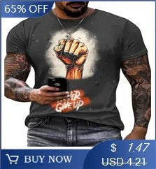 Men'S T shirt Tee Graphic Tee Letter Templar Cross Crew Neck Black 3D Print Plus Size Street Casual Short Sleeve Print Clothing