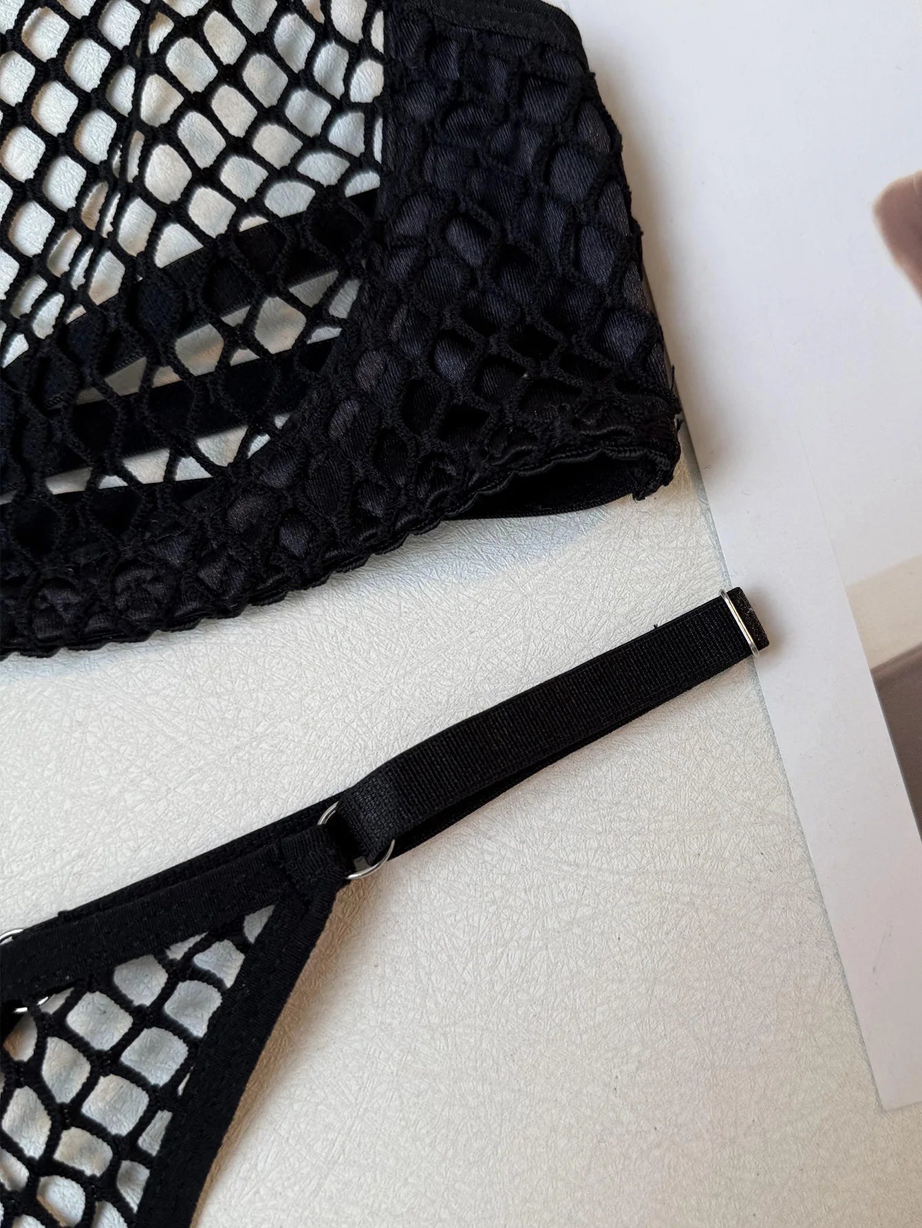 Women's Two Piece Sets Hot Sexy Lingerie Erotic Costumes Tank Tops Thong Hollow Fishnet Party Outfit Backless Underwear Intimate