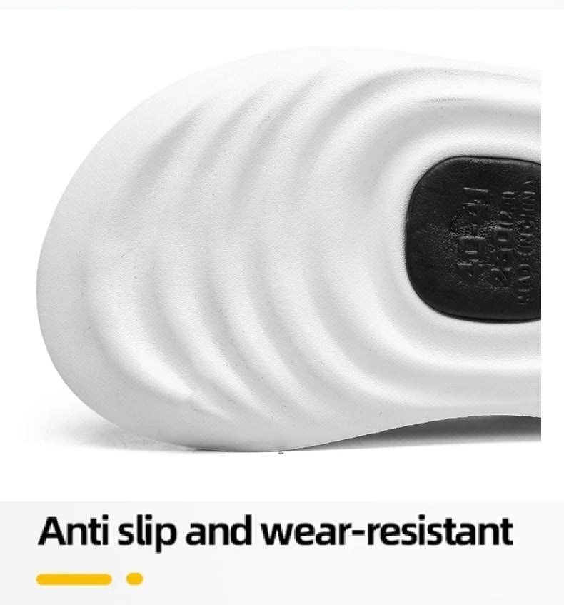 New Men's Slippers Outdoor Indoor Beach Sandals Comfortable Thick Soft Slides Men Women Casual Shoes Men Flip-flops Slippers