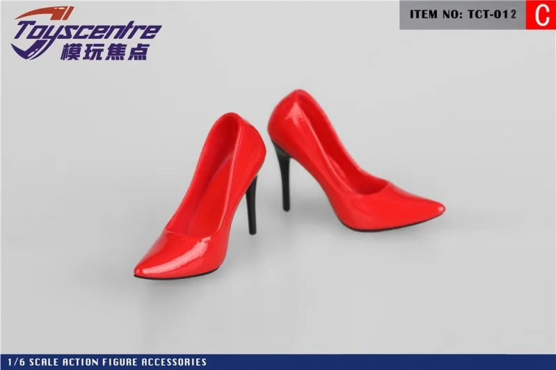 Toyscentre TCT-029 TCT-020 1/6 Female High Heels Boots Hollow Shoes Model TCT-003 4 5 6 7 8 9Fit 12'' Soldier Action Figure Body