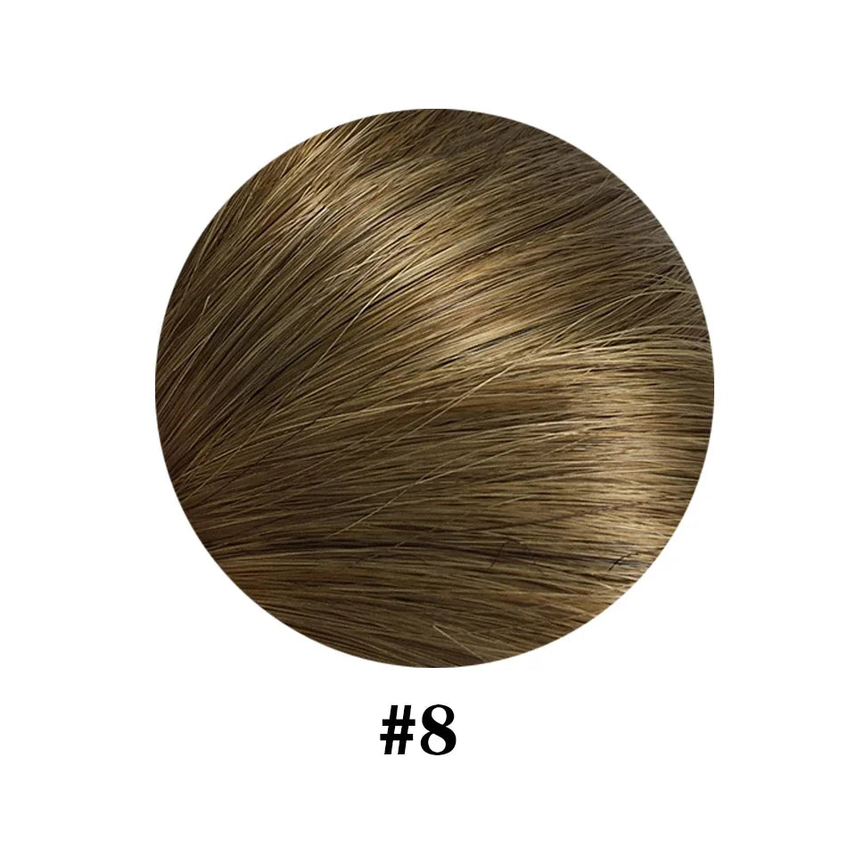 26 Inches Straight Drawstring Ponytail Clip In Ponytail Extensions Natural Color 100% Brazilian Human Hair Wrap Around Ponytails