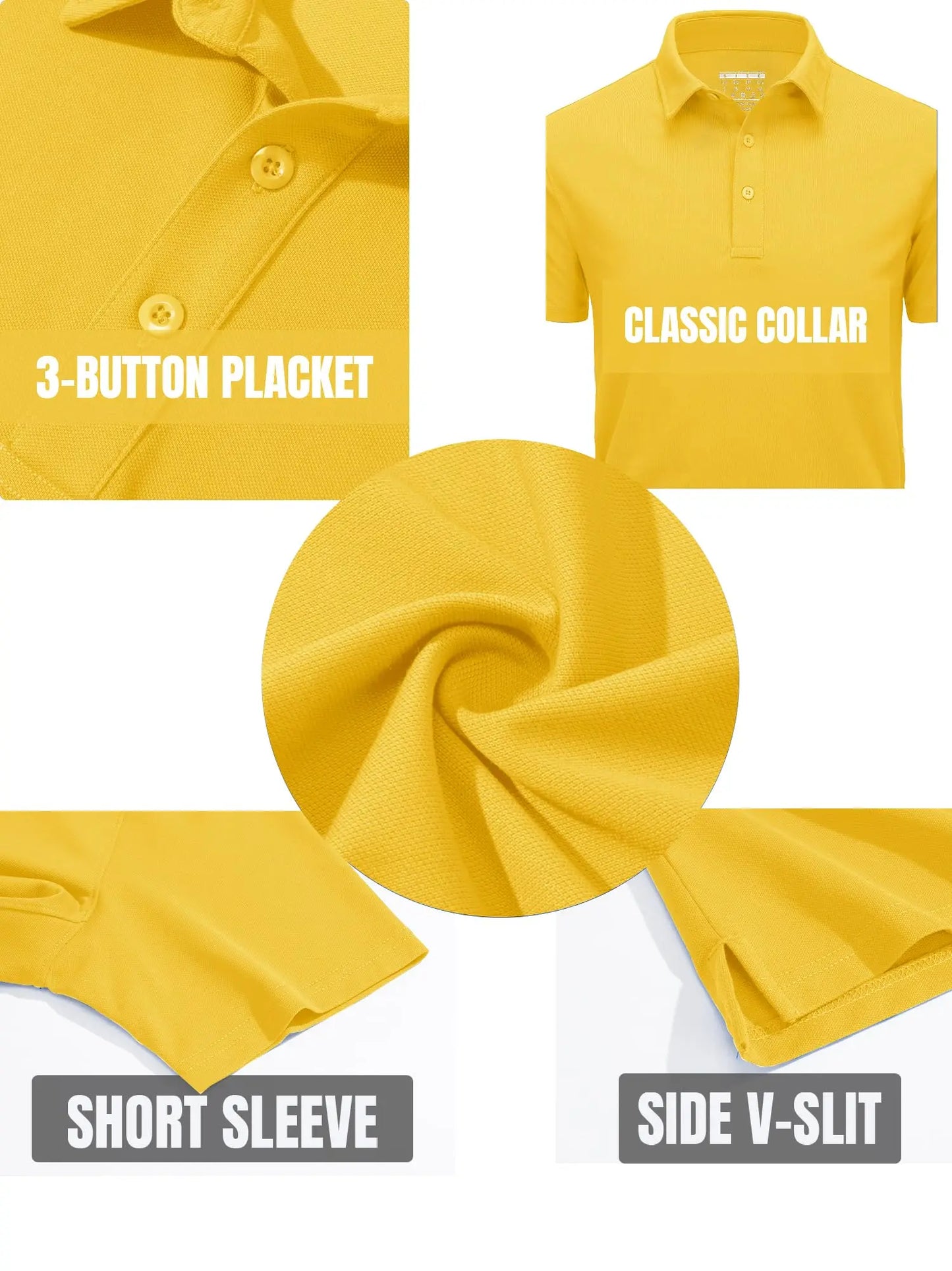 TACVASEN Summer 72% Cotton Polos T-shirts Mens Breathable Golf Polo T-Shirt Active Sport Hiking Tee shirts Casual Work Tops Male