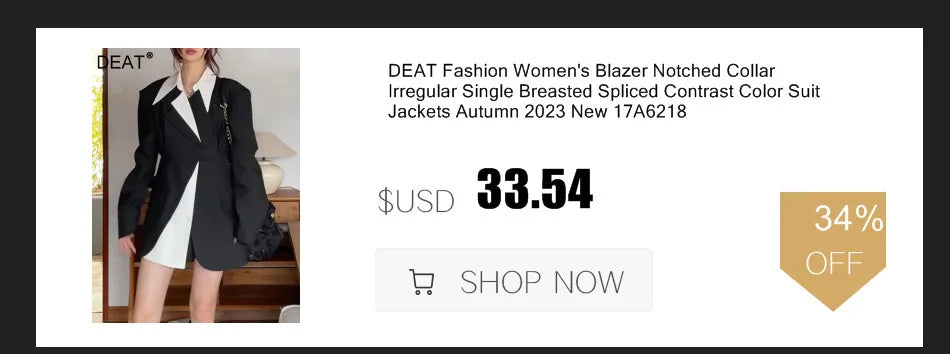 DEAT Fashion Women Blazer Notched Collar Long Sleeves Single Button 3D Love Rivet Decoration Suit Jackets Autumn 2025 New 7AB858